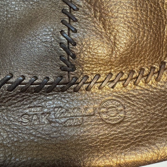 The Sak Metallic Bronze Leather Hobo Bag - Picture 2 of 8